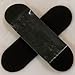 Peoples Republic Black Complete Wooden Fingerboard w Nuts Trucks - Basic Bearing Wheels