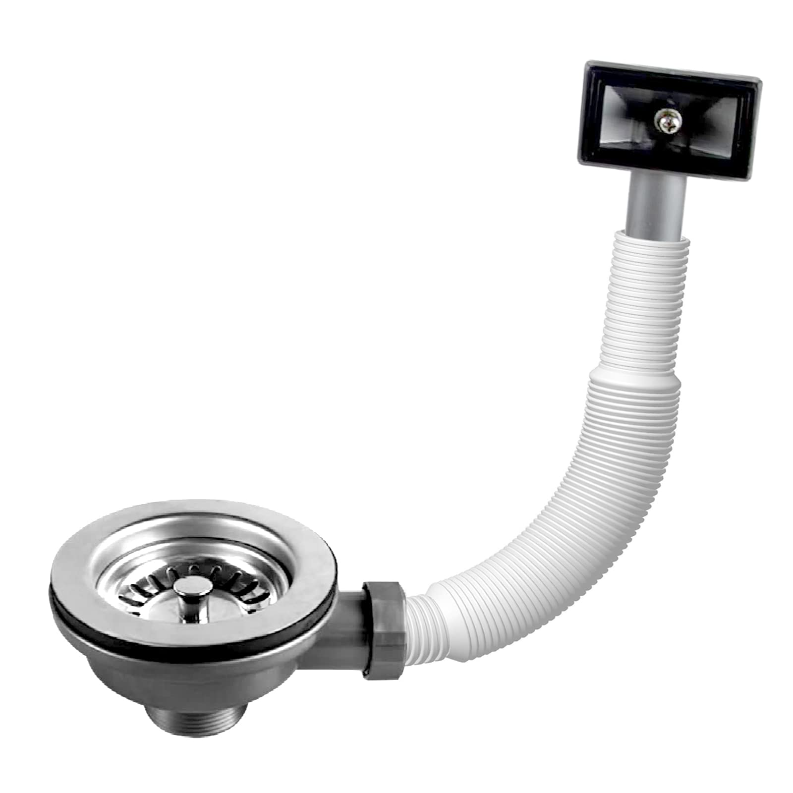 Hinata Kitchen Sink Waste Kit with Overflow Pipe Wash Basin Head Rectangular Interface