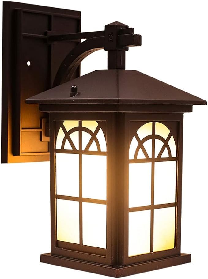 DYXYH Lámpara de pared al aire libre, lámpara de patio impermeable de