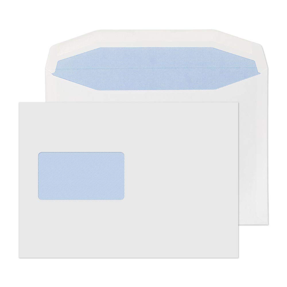 Blake Envelopes Purely Everyday 3802CBC Kuvertierhüllen Briefumschläge Naßklebung Mit CBC Fenster Weiß C5 162 x 229 mm 90g/m² | 500 Stück