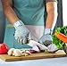 XSHIELD 17-CTG, Cut Resistant Gloves,High Cut Level 5, Food Grade,Safety Kitchen Cuts Gloves, VACUUM Packing, 2 Pairs, Free Ziplock Bag Included(Medium)