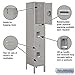 Salsbury Industries 63155GY-U Triple Tier 12-Inch Wide 5-Feet High 15-Inch Deep Unassembled Standard Metal Locker, Gray