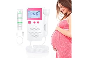SUUEKRE Fetal Heartbeat Monitor Doppler Fetal Monitor Heartbeat Easy to Use for New Moms for Home Use