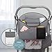 Jerrybox Stroller Organizer with Long Mesh and Removable Diaper Changing Mat