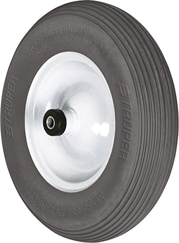 FLAT FREE WHEELBARROW TIRE WITH RIM - 16 INCH