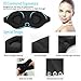 3D Sleep Mask, New Arrival Sleeping Eye Mask for Women Men, 100% Blackout Sleep Mask Comfortable Eye Mask Blindfold, Black, Adjustable 3D Contoured Eye Masks with Earplug Carry Pouch, for Traveling
