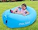 Mockins Kids Inflatable Lounger Air Sofa Perfect for Beach Chair Camping Chairs or Portable Hammock and Includes Travel Bag Pouch and Pockets | Easy to Use Camping Accessories -Blue Color