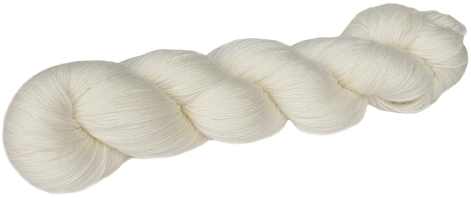 Photo 1 of Aoyang Undyed Fingering Weight 75% Superwash Merino Wool 25% Nylon 100 gram Skein Sock Yarn Fingering 4 Ply (5 skeins, Undyed Color)