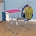 Household Essentials Collapsible Adjustable Gullwing Metal Clothes Drying Rack, Grey