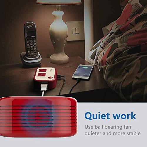 FOVAL Power Step Down 220V to 110V Voltage Converter with 4Port USB