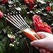MB HANA Small Garden Hand Rake - Adjustable Steel Shrub Rake