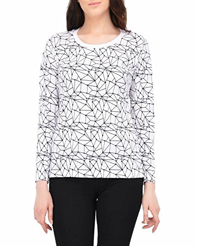 vivid bharti full sleeve round neck printed t-shirt