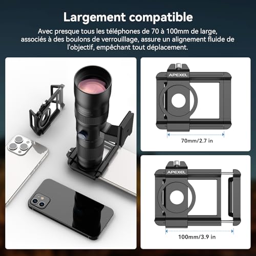 Evil Eye Zoom Telephoto Lens 20-60X High Magnification/High Quality with Tripod Perfect for School Shows/Sports Days/Observation/Concerts