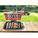 Nutrichef Electric Fish Grill Indoor Cooking - Small Outdoor Backyard BBQ For Fish Steak Meat Skewer & Seafoods - High Griddle Heat Searing Removable Countertop & Washable Cover Cook Tray Red (PKFG14)