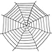 Pawliss Giant Spider Web with Super Stretch Cobweb Set, Halloween Decor Decorations Outdoor Yard, Round Dia. 9 Feet, Black