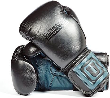 Ultimatum Boxing Genuine Leather Professional Gen3Puncher 14 Oz Bag Gloves, hook-and-loop closure