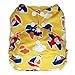 Reusable All-in-one AIO Baby Cloth Diaper One Size Fit 10-33 Lbs (Sailboat)