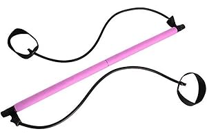 Stretched Fusion Pilates Bar, Detachable Multifunctional Pilates Bar with Resistance Bands for Women Home, | Kit for Women
