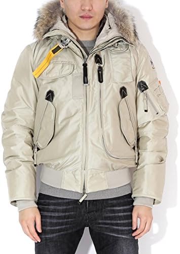 Parajumpers Gobi Men's Bomber Parka With Fur-Lined Hood XL Light Beige