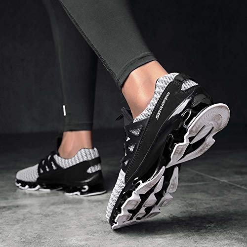 Wander G Mens Casual Walking Shoes Blade Outdoor Sport Sneakers Mesh Breathable Fashion Shoe for Sports Gym Walking (44 EU = Men 10.5 D(M) US, Gray) - Thumbnail 5