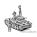 Master Box German Tank Men (3) and Donkey with Rider Afrika Korps Figure Model Building Kits (1:35 Scale)