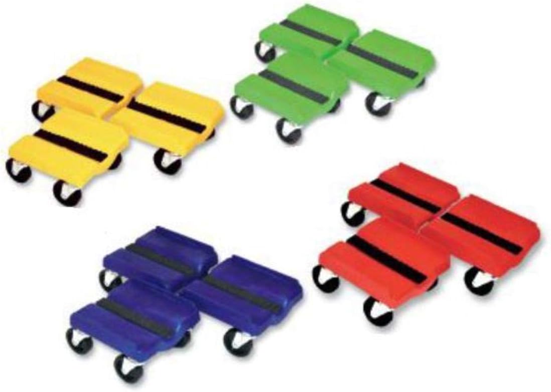 Super Caddy Four Wheel Dolly - 3 Piece Set - Red SS RED