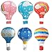 Hot Air Balloon Paper Lantern Chinese Japanese Paper Lamps Party Paper Lanterns Lantern Ball Lamps Decorations Christmas String Lights Rainbow Mixed Colors 13.8'', Set of 10