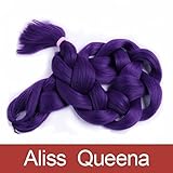 Aliss Queena(TM)Purple Expression Xpression 100% Kanekalon Ultra Braiding Hair 82
