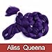 Aliss Queena(TM)Purple Expression Xpression 100% Kanekalon Ultra Braiding Hair 82