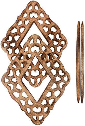 Rakhi Gifts For Brother Sister By Kamla Sellers Decorative Wooden Curtain Tiebacks Set of 2 Window Treatment Holdbacks Drape Binds Hand Carved with Rustic Finish Home Decor