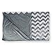 Bonafide Baby Car Seat Cover, Chevron with Free Stroller Hook, Grey