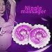 XJDOLL 1 Pair Women Personal Nipple Vibrator Silicone Female Breast Cups Massager,Waterproof&Powerful