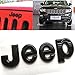 3D j e e p Emblem Sticker letter ABS Glossy black Front or Rear Emblem Nameplate Decal Boot Words for jeep Head Hood Logo Sticker Wrangler Grand Cherokee Liberty Compass