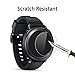OMOTON [3 Pack] Screen Protector for Samsung Galaxy Watch 4 Classic 42mm, Galaxy Watch 42mm, Galaxy Watch 3 41mm, - Tempered Glass/Bubble Free/Scratch Resistant