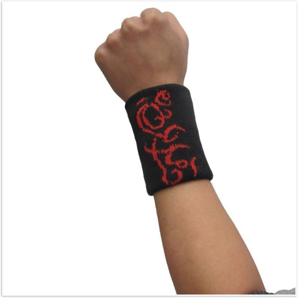 Wonzone 1 Pairs 4 inch Wrist Sweatband Sports Basketball Wristband/Sweatband Wrist Sweat Band/Brace