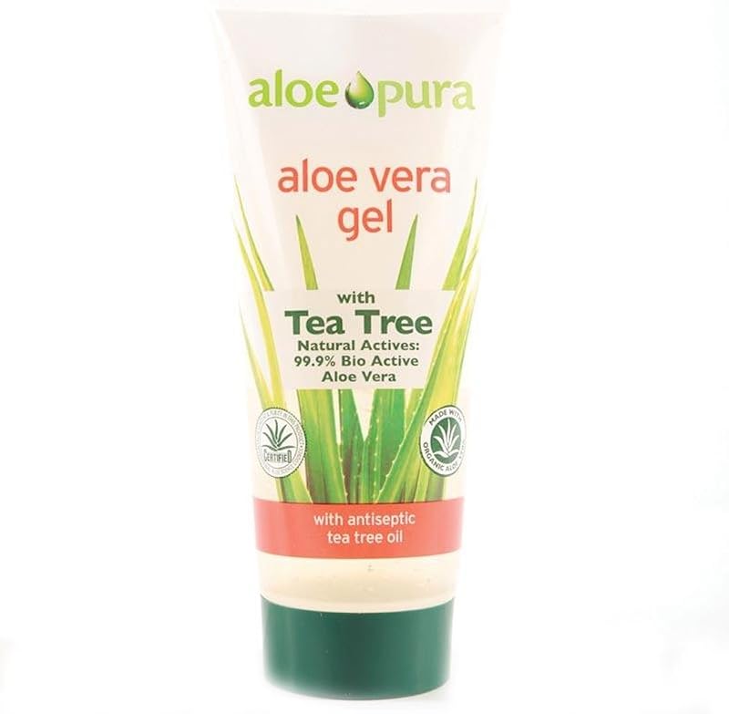 Aloe Pura Organic Aloe Vera Gel with Tea Tree 200ml Soothing Skin Care