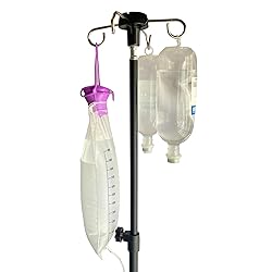 Four-Leg Portable IV Pole for Travel, Adjustable IV