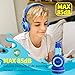 Ifecco Kids Headphones, Wired On Ear Headphones Foldable Adjustable Over Ear Headsets 3.5mmm Aux Jack Children’s Headphones for School Home and Travel, Bluethumb 4