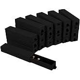 Nsmykhg Jewelry Gift Box,24 Pack Luxury Jewelry Gift Box Velvet-Lined,Drawer Style Gift Box,Luxury Organizer for Necklace & Bracelet, 8.3x1.8x1.4 Inches (Black)