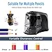 Electric Pencil Sharpener, Auto & Safety Features Electric Pencil Sharpener, Heavy Duty Helical Blade Electric Pencil Sharpener, USB or Battery Powered (Adapter not included) Size 5.5 2.6 3.3 Inch