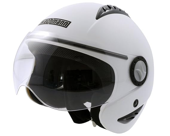 WACHMANN WA-40 Comes weiss matt Jethelm, Pilotenhelm [Größe M]