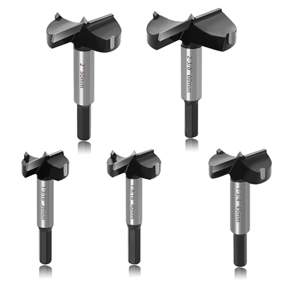 ASNOMY 5PCS Large Size Forstner Drill