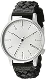 KOMONO Unisex KOM-W2032 Winston Woven Series Analog Display Japanese Quartz Black Watch