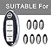 RYE Key Fob Cover with Glitter Liquid Quicksand,Flowing Bling Sparkle Key Fob Case Fit 3/4/5 Buttons Keyless Entry of Nissan Altima Maxima Sedan Pathfinder and Infiniti - Silver