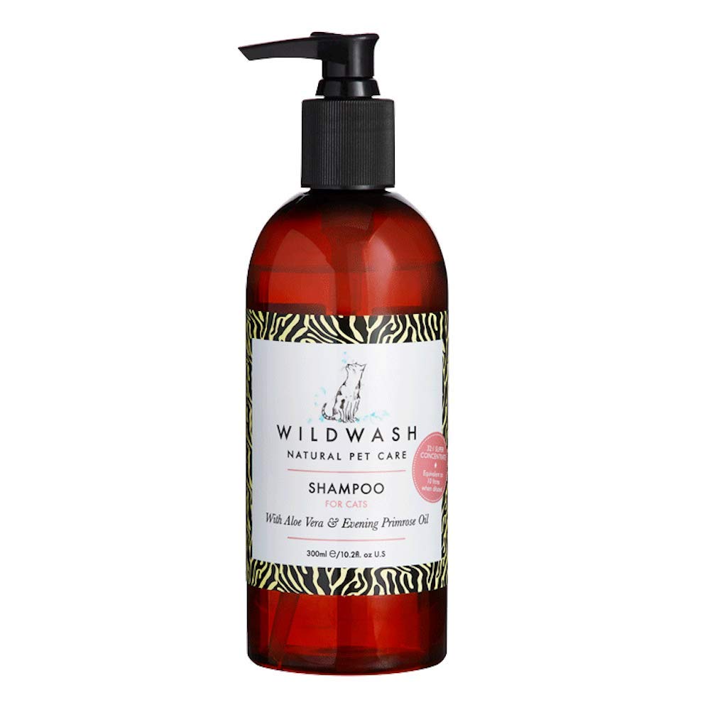 WildWash Cat Shampoo 300ml - Safe for Sensitive Skin No Harsh Chemicals Made with Natural Ingredients Suitable for All Coat Types