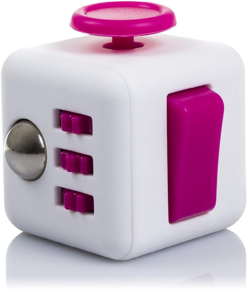 Dam Dmv094whitepink Fidget Cube Anti Stress Cube With 6 Relaxing Modules White Pink Dmv094whitepink Amazon De Spielzeug