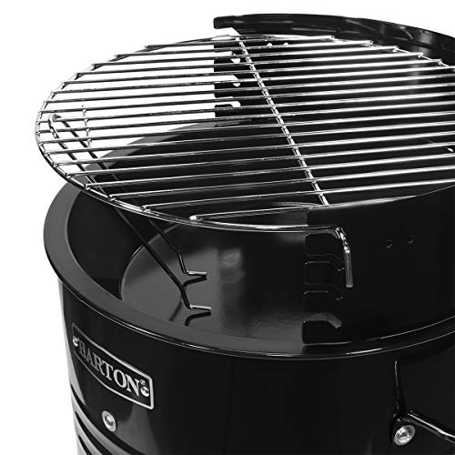 Barton Barrel Smoker BBQ Grill Charcoal MultiFunction Outdoor Pizza