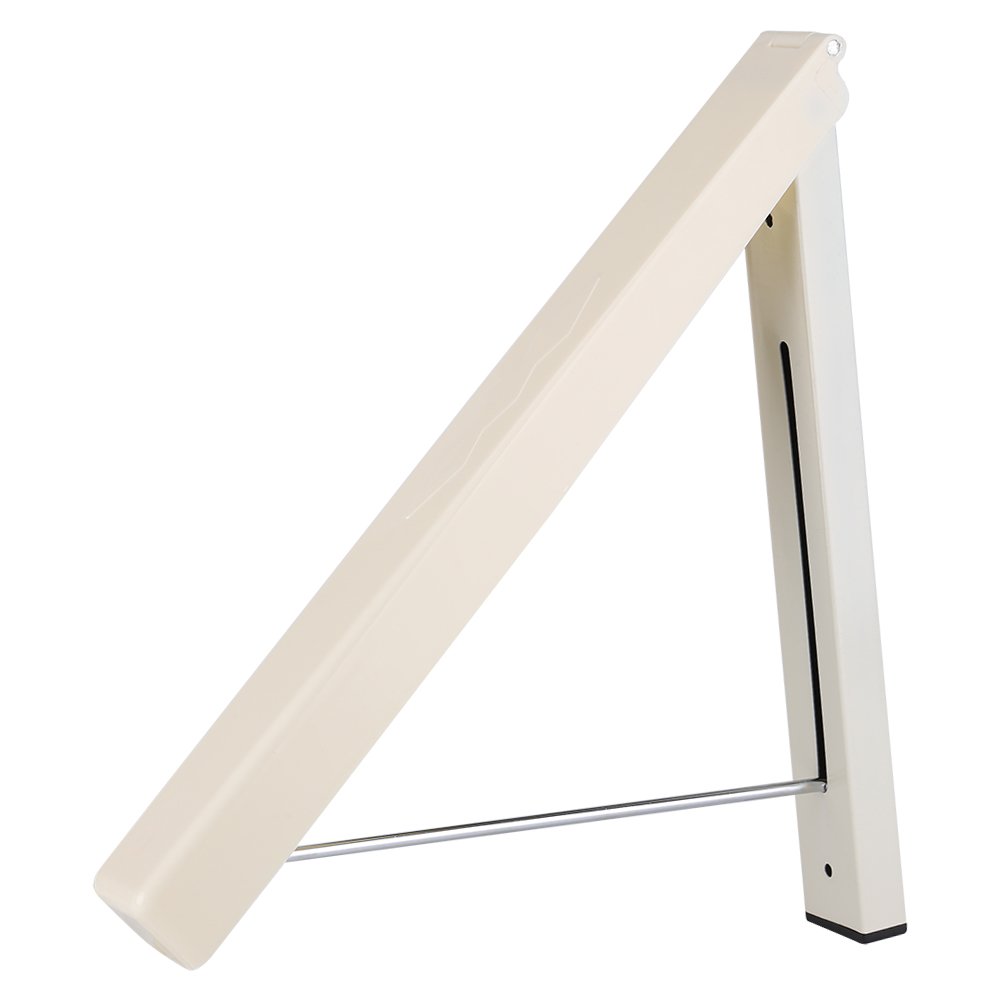 Folding Clothes Hanger Wall Mounted Retractable Hidden Clothes Storage Hook Drying Rack Hanging Coat Shirt Pants Space Saving Home Bedroom Use