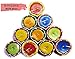 CRAFTSMAN Handmade Traditional Terracotta Clay Diya. Multicolor-10 pc Set. Diwali Deepawali Earthen Oil Lamp Wax Filled. Indian Gift Items Dia