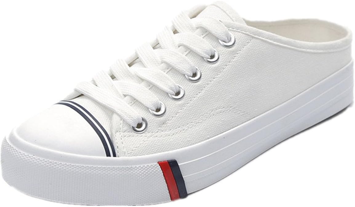 backless canvas sneakers